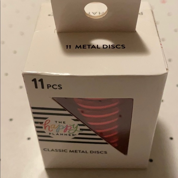 SOLD!! - Brand new Happy Planner red metal discs - Picture 2 of 3